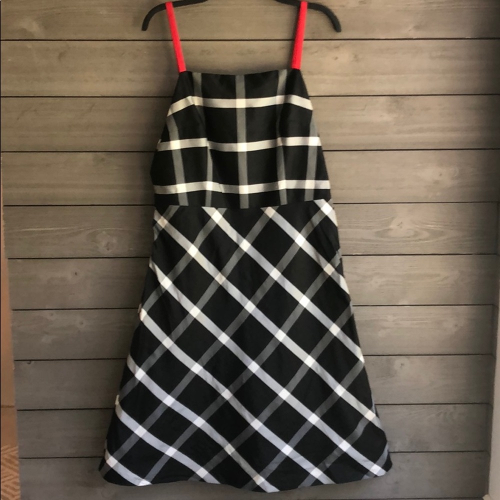Silk Plaid Dress